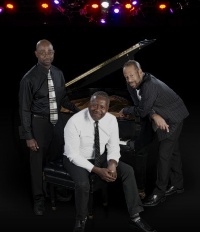 William Knowles, William Hubbard, and Thomas W. Jones II at the piano. Photo by Chris Banks. 