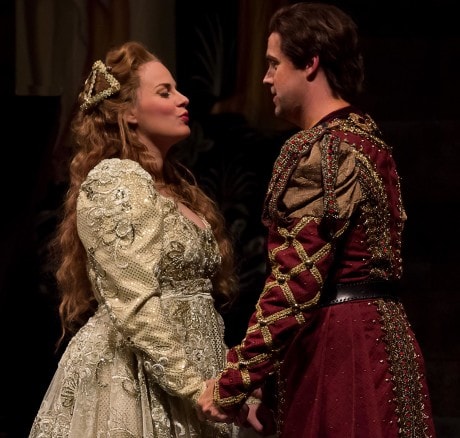  Marie-Eve Munger (Juliet) and Jonathan Boyd (Romeo). Photo courtesy of Opera Carolina.