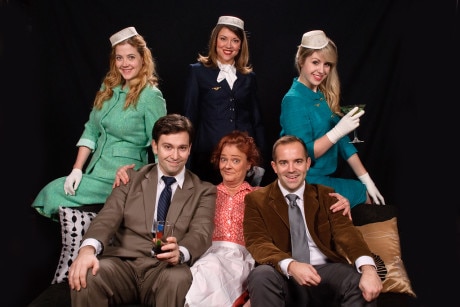 The cast of 'Boeing Boeing.' Photo courtesy of Colonial Players.