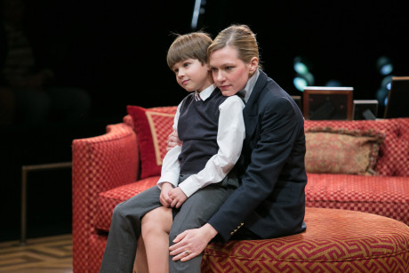 (L-R) Tyler Smallwood (Young Ethan) and Caroline Hewitt (Anna Fitzgerald). Photo by C. Stanley Photography.