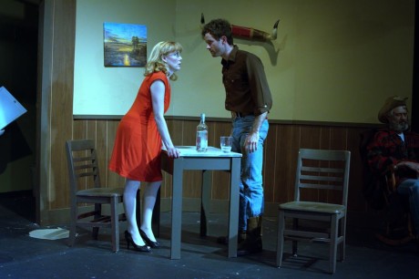  May (Melissa Dunlap) and Eddie (Ryan Sullivan). Photo courtesy of Port City Playhouse.