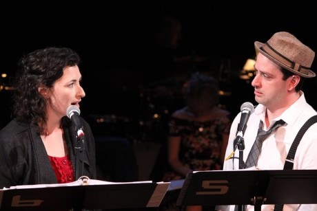 Marybeth Gorman (Helen) and Michael Philip O'Brien (Eddie) at 11th Hour Theatre Company.