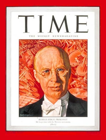 Cover of Time Magazine Issue of Nov. 19, 1945 - Sergei Prokofiev