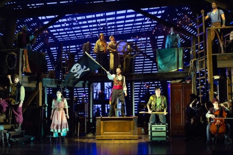 The Ensemble of 'Peter and the Starcatcher.' Photo by Mark Garvin.