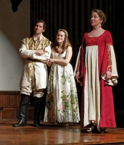 Brendan Edward Danger Kennedy, Kathryn Zoerb, and Marianne Gazzola. Photo courtesy of Baltimore Shakespeare Factory.