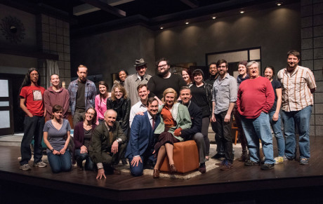 The cast, crew, and creative team of 'Dial M for Murder.' Photo by Stan Barouh.