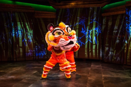 The Tiger Puppet head by Andrea Moore. Photo by Mike Horan.