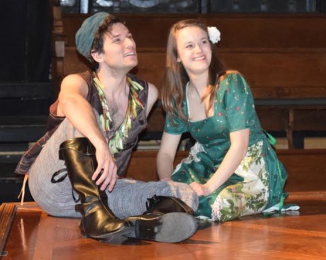 Brendan Kennedy (Florizel) and Kathryn Zoerb (Perdita). Photo courtesy of Baltimore Shakespeare Factory