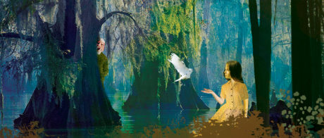 3.Promotional image for Enchantment Theatre Company’s The Beast in the Bayou. Design by Hanna Manninen.