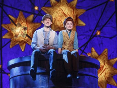 Andrew Keenan-Bolger (Jesse Tuck) and Sarah Charles Lewis (Winnie Foster). Photo by Joan Marcus.
