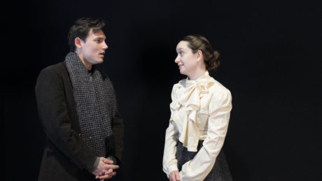 Harry Watermeier (Jack Clitheroe) and Victoria Rose Bonito (Nora Clitheroe). Photo courtesy of the irish Heritage Theatre.