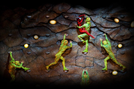 Trampoline crickets. Photo courtesy of Cirque du Soleil.