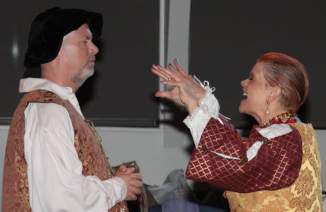  John McCloskey and Cathy Barth play the evil duke and duchess. Photo by Jon Gardner.