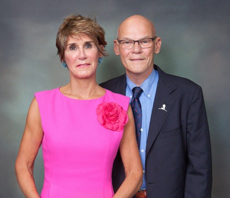 Mary Maitlin and James Carville. Photo courtesy of American Fedration for Children.