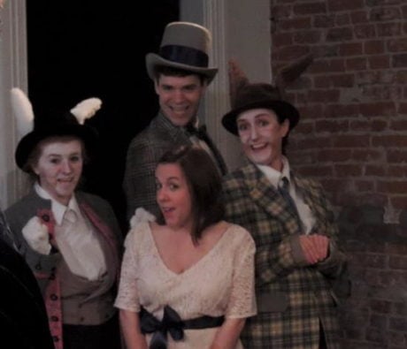 The cast of 'Lost in Wonderland.' Photo courtesy of Pallas Theatre Collective.