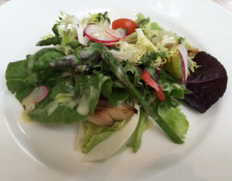Provençal Vegetable Salad with herb pistou vinaigrette.