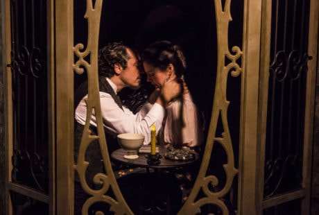 Dmitiri (Ian Blackwell Rogers ) and Anna (Chelsea Mayo) share a tender moment. Photo by St. Johnn Blondell.