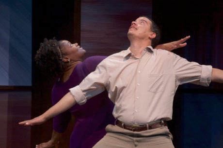 Dael Orlandersmith (Alma) and Howard W. Overshown (Eugene). Photo by Michael DuBois.