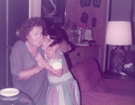 Harris and her grandmother, 1984.