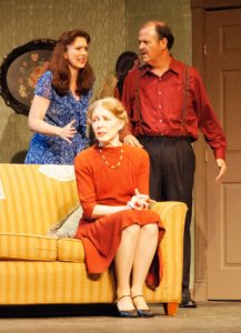  L to R: Mary Rogers (Bella), Jeanne Louise (Gert), and Brian Binney (Louie). Photo by Malia Murray.