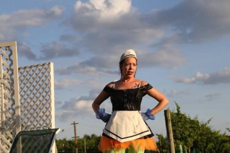 Amanda Schoonover in Tartuffe. Photo by Andy Hazeltine.
