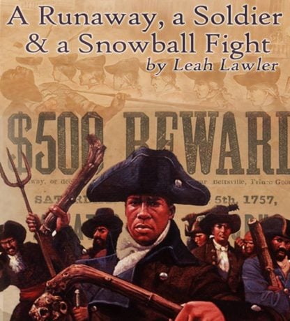 Promotional image for A Runaway, a Soldier and a Snowball Fight. Design by John Doyle.