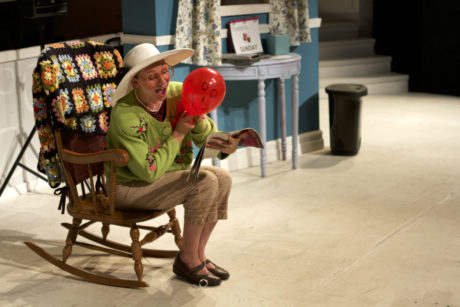  “Jaclyn Young (pictured) and Amy Baska co-direct and co-star in 'Balloonacy' at NextStop Theatre Company. Photo courtesy of NextStop Theatre Company.