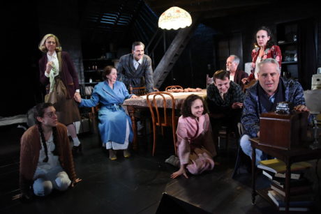 The cast of Olney Theatre Center's 'The Diary of Anne Frank.' Photo by Stan Barouh.