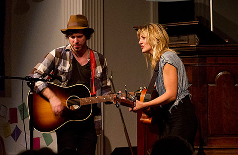 John Gallagher, Jr. and Anaïs Mitchell. Photo by Cliff Garber.