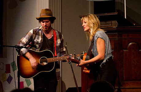 John Gallagher Jr. and Anaïs Mitchell. Photo by Cliff Garber.