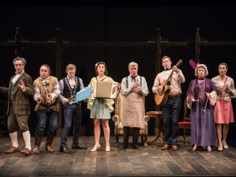 The cast of 'She Stoops to Conquer.' Photo by Marielle Solan.