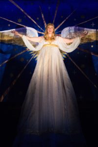 Emily Noël appears as an Angel. Photo by Brittany Diliberto.