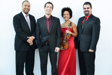 The Harlem Quartet: Ilmar Gavilán, Felix Umansky, Melissa White, Jaime Amador.