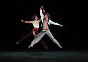 Blaine Hoven and Daniil Simkin in American Ballet Theatre: Ratmansky, Robbins, Millepied & Wheeldon. Photo by Rosalie O'Connor.