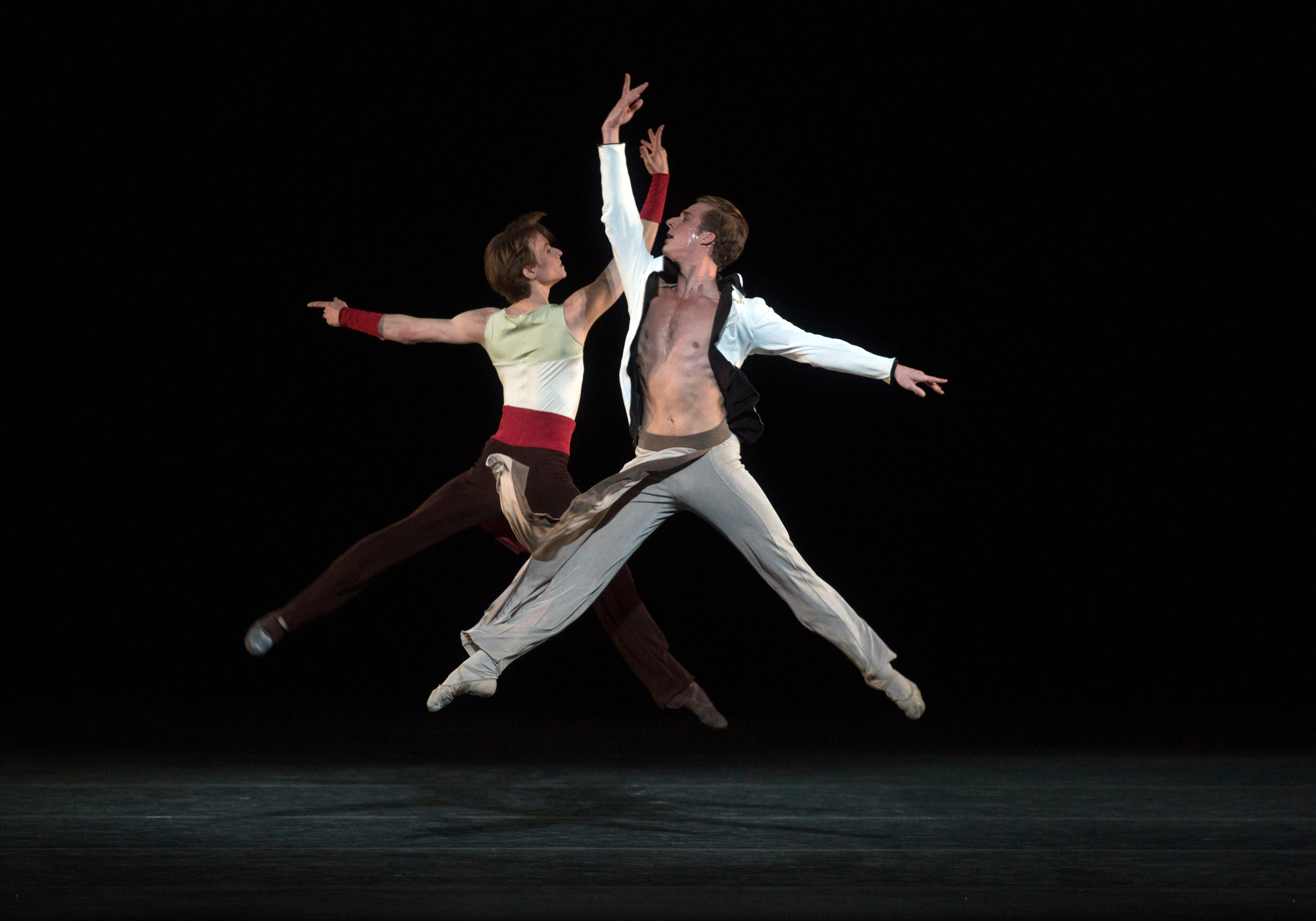 Blaine Hoven and Daniil Simkin in American Ballet Theatre: Ratmansky, Robbins, Millepied & Wheeldon. Photo by Rosalie O'Connor.