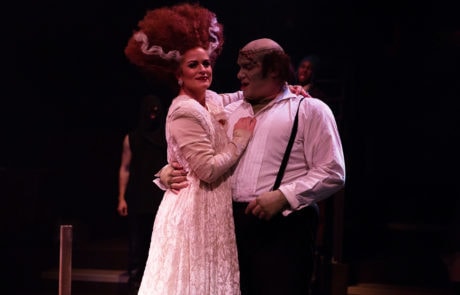 Alicia Osborn and Christopher Kabara in Young Frankenstein. Photo courtesy of Toby's Dinner Theatre. 
