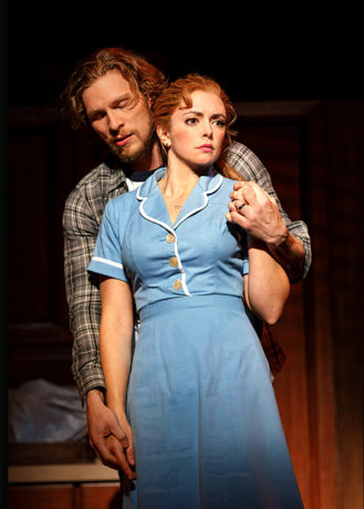 Nick Bailey and Desi Oakley in Waitress. Photo by Joan Marcus.