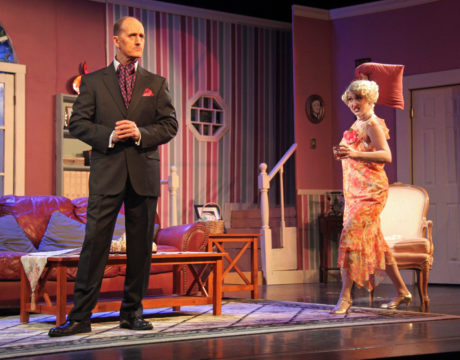 Edward Bennett (James McDaniel) and Sorel Bennett (Heather Norcross) in Death by Design. Photo courtesy of ACCT.