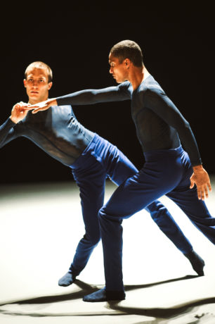 Sebastian Haynes (right) performing with Nederlands Dans Theater. Photo courtesy of Nederlands Dans Theater.