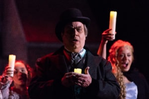 Brian Lyons-Burke as Judge Turpin in The Arlington Players' Sweeney Todd. Photo by Peter Hill.