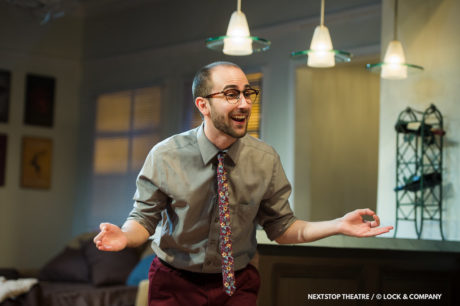 Noah Schaefer as Liam in Bad Jews, now playing at NextStop Theatre. Photo by Lock & Company.