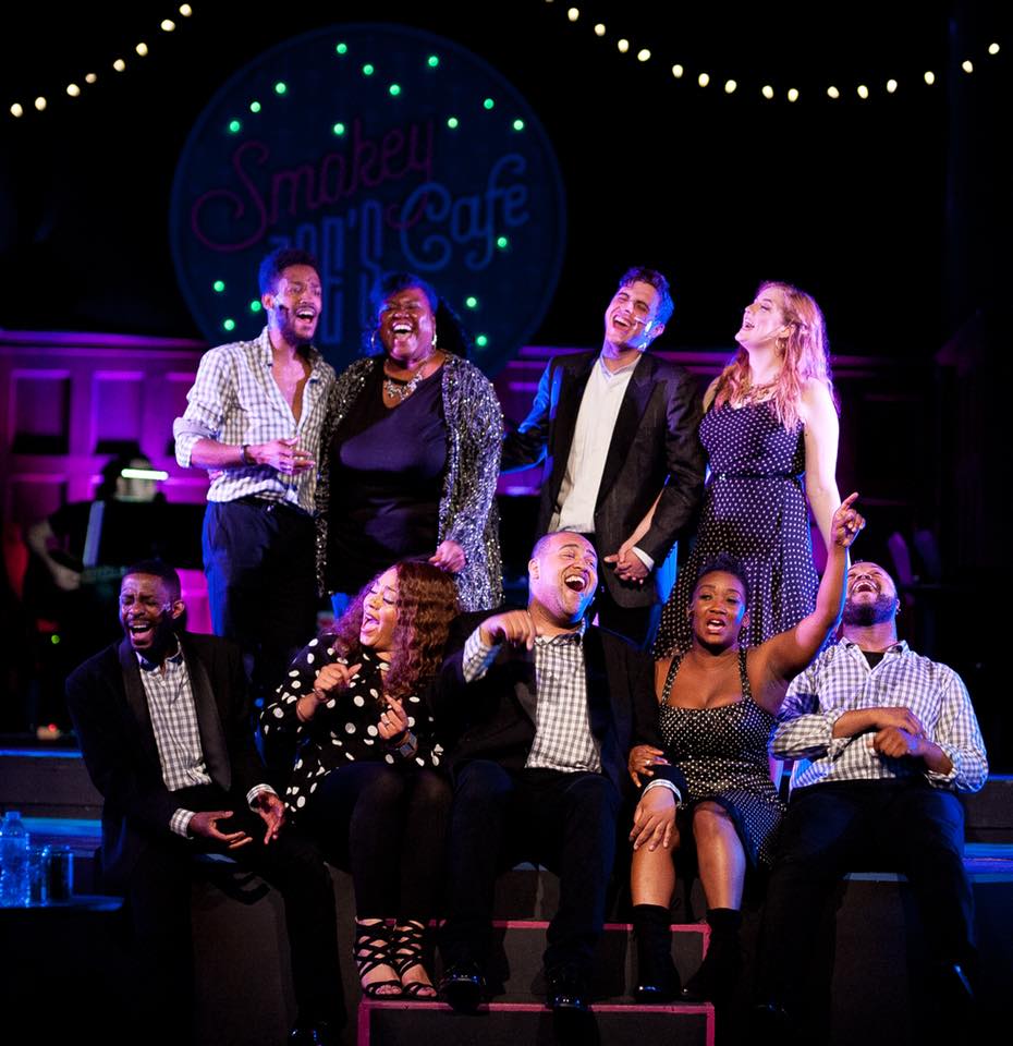 The cast of Smokey Joe's Cafe, now playing at ArtsCentric. Photo by K. Finch Photography.
