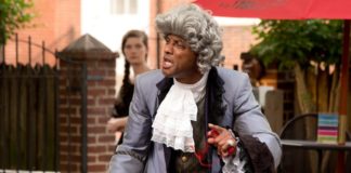 Dexter Hamlett as Harpagon in The Miser, now playing at Annapolis Shakespeare Company. Photo by Joshua McKerrow.