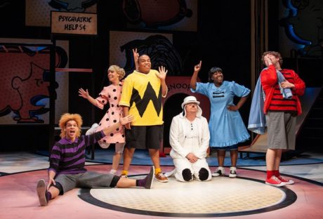 The cast of You’re a Good Man, Charlie Brown, now playing at Imagination Stage. Photo by Margot Schulman.