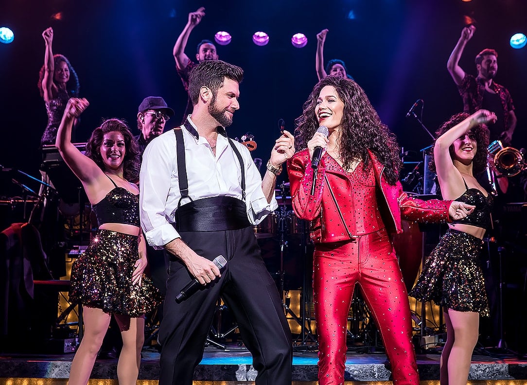 Mauricio Martinez and Christie Prades with the road show cast of On Your Feet!