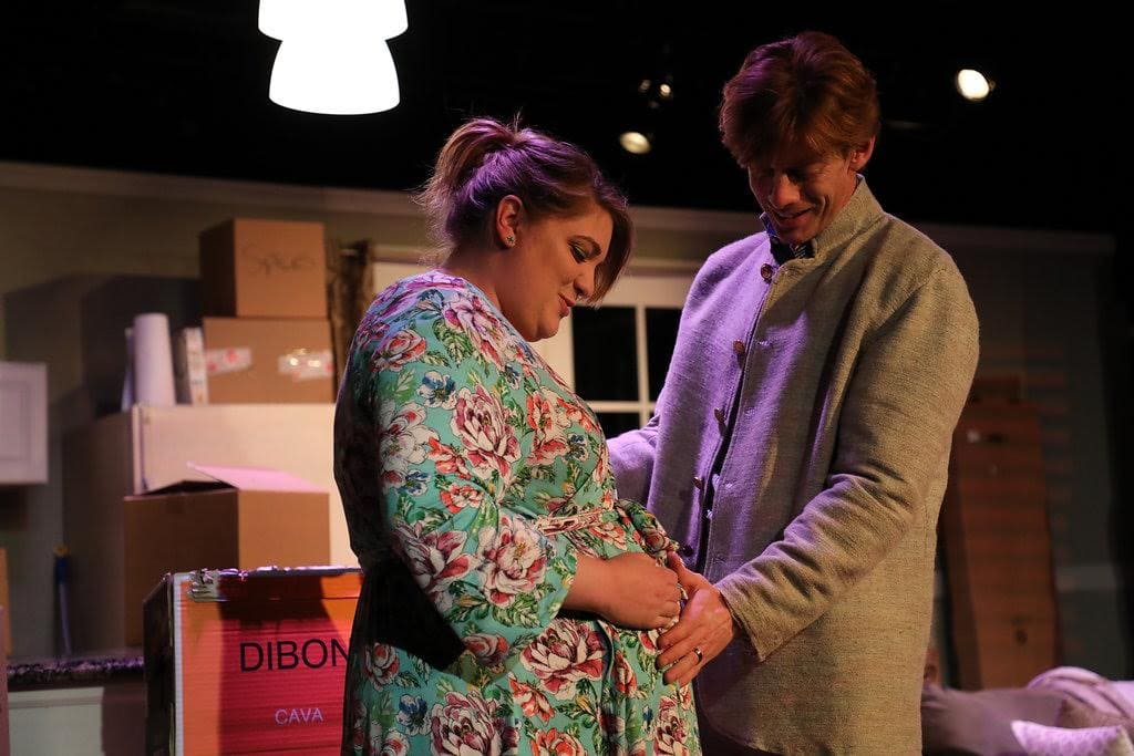 Amanda Spellman as Beth and David Shoemaker as Matt in The Quickening, now playing at Fells Point Corner Theatre. Photo courtesy of Justin Lawson Isett.