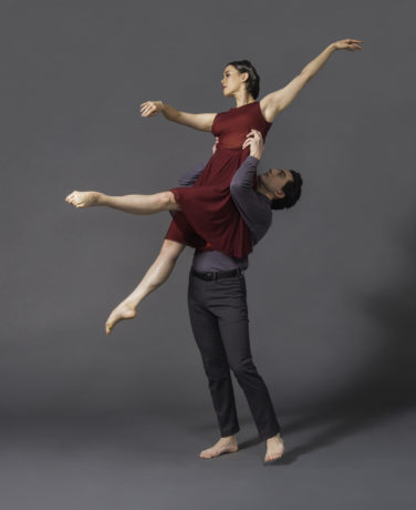 Christin Arthur and Ian Ceccarelli perform "I Am Vertical" in Portraits by Dana Tai Soon Burgess and Company. Photo by Jeff Watts.
