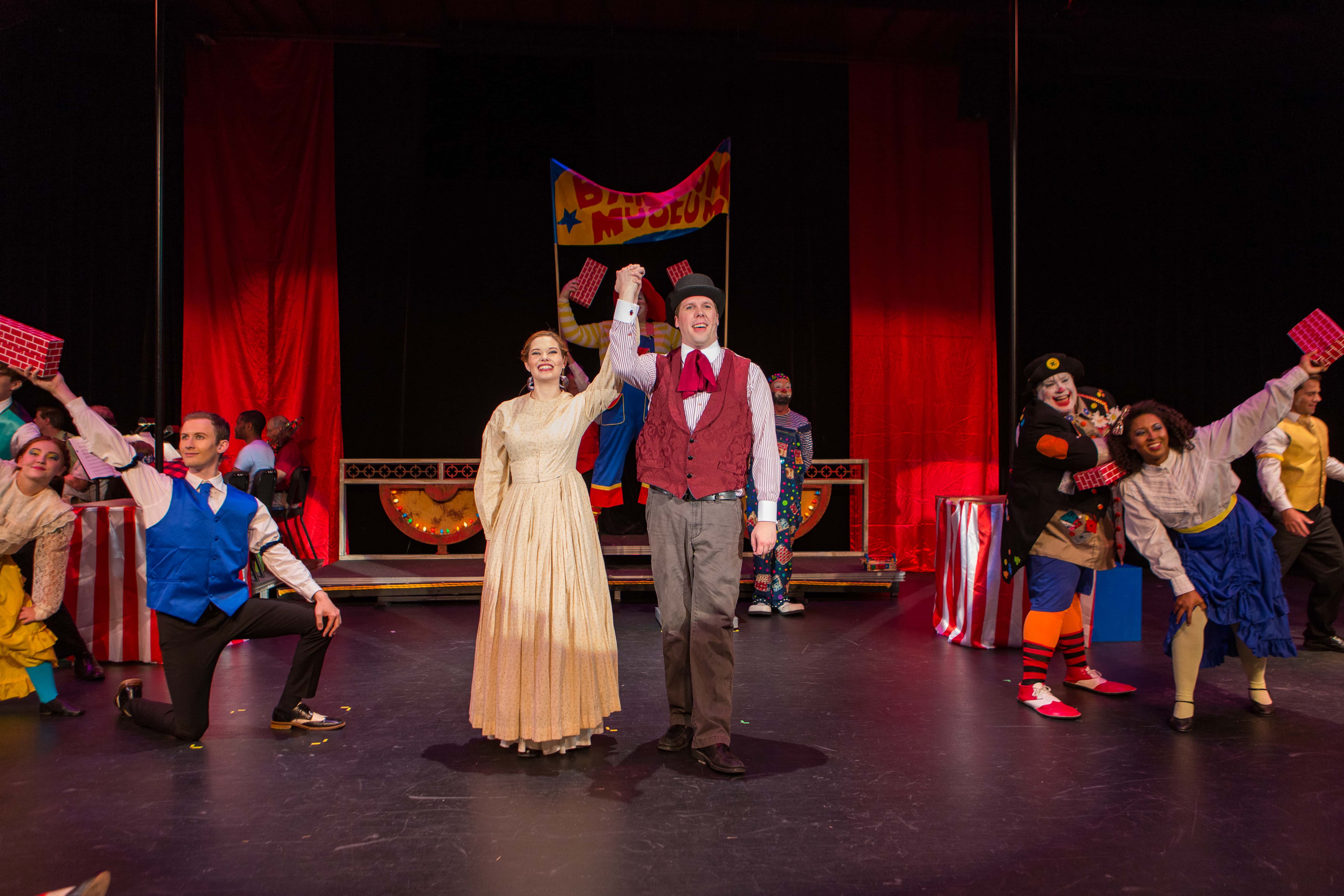 The cast of Barnum, presented by Prince William Little Theatre. Photo by David Harback/Harback Photography.