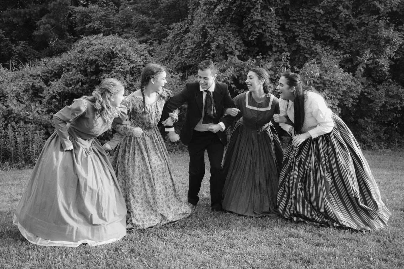 Little Women, presented by Wildwood Summer Theatre, plays through August 4, 2018, at the Arts Barn in Gaithersburg. Photo courtesy of Wildwood Summer Theatre.