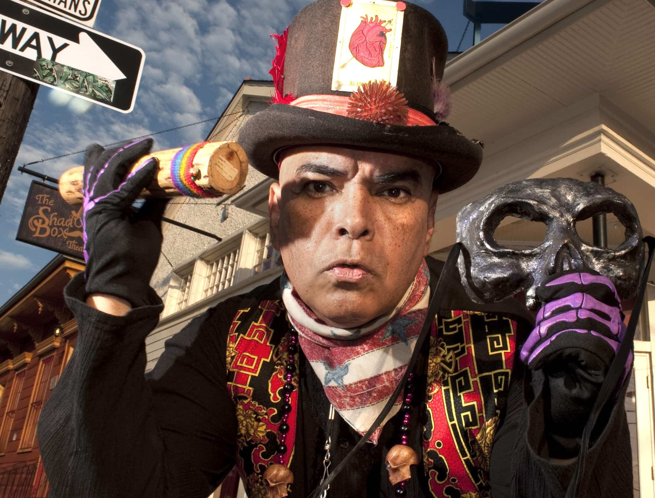 Award-winning performance artist Jose Torres-Tama leads Out of the Shadows, a community theater project presented by GALA Hispanic Theatre. Photo by Ben Thompson.